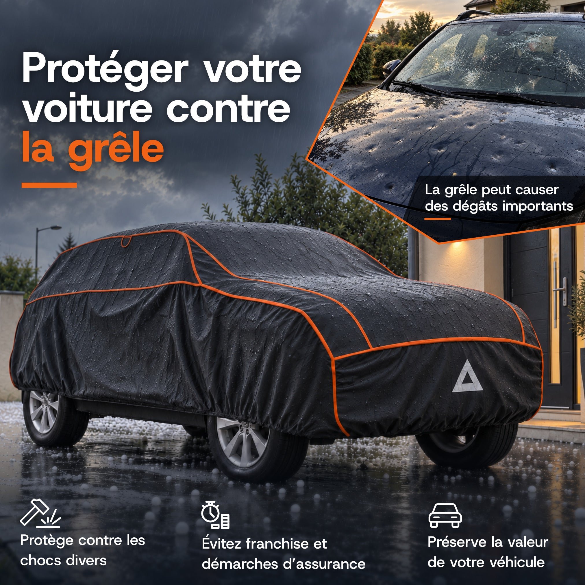 Bâche anti-grêle premium pour voiture